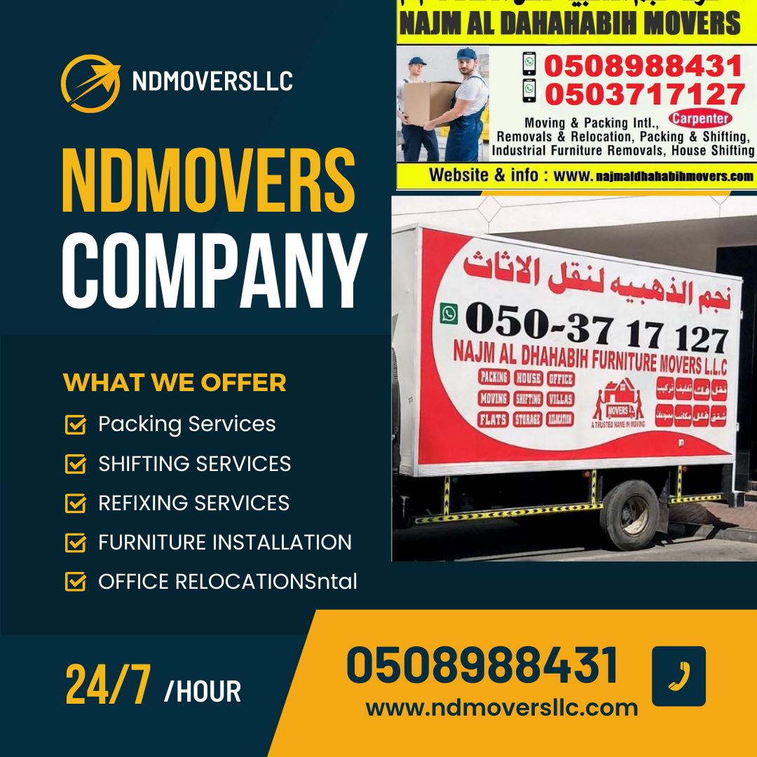 Blue & Yellow Minimal Moving Services Instagram Post Template